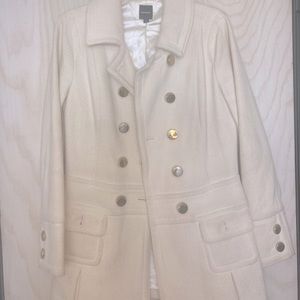 Express white peacoat